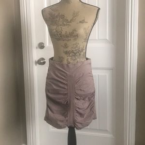 XCVI Ruched Taupe Skirt Size S